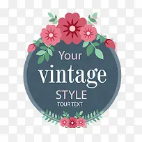 小花边框正方形-空若网 小花边框正方形-空若网