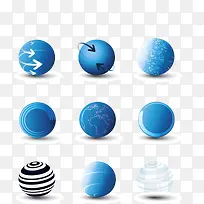 À¶É«ÇòÌåͼ±êʸÁ¿ËزÄ-¿ÕÈôÍø À¶É«ÇòÌåͼ±êʸÁ¿ËزÄ-¿ÕÈôÍø