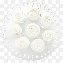 一碟花状甜点-空若网 一碟花状甜点-空若网