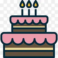 生日蛋糕图标-空若网 生日蛋糕图标-空若网