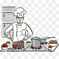 矢量厨师-空若网 矢量厨师-空若网