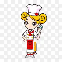 卡通美女厨师-空若网 卡通美女厨师-空若网