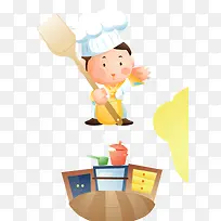 卡通厨师-空若网 卡通厨师-空若网