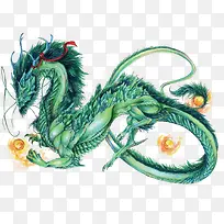 矢量绿色龙-空若网 矢量绿色龙-空若网