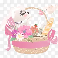 卡通可爱小动物装饰动物头像兔子-空若网 卡通可爱小动物装饰动物头像兔子-空若网