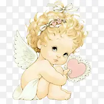 卡通手绘天使小女孩-空若网 卡通手绘天使小女孩-空若网