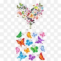 卡通手绘蝴蝶彩色-空若网 卡通手绘蝴蝶彩色-空若网