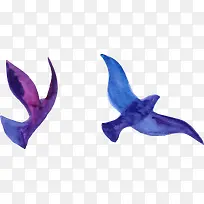 水彩鸽子矢量-空若网 水彩鸽子矢量-空若网