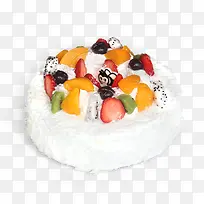 白色水果蛋糕-空若网 白色水果蛋糕-空若网
