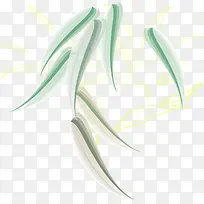 白色简约手绘树叶-空若网 白色简约手绘树叶-空若网