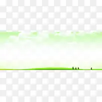 高清摄影手绘绿色草地白色云-空若网 高清摄影手绘绿色草地白色云-空若网