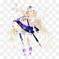 白色翅膀人物手绘-空若网 白色翅膀人物手绘-空若网