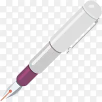 手绘卡通白色钢笔-空若网 手绘卡通白色钢笔-空若网