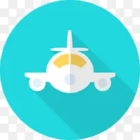 飞机扁平图标-空若网 飞机扁平图标-空若网