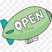 手绘卡通飞机-空若网 手绘卡通飞机-空若网