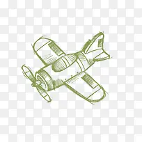 手绘飞机-空若网 手绘飞机-空若网