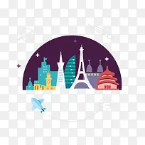 矢量扁平化建筑-空若网 矢量扁平化建筑-空若网