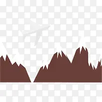 矢量手绘扁平化山峰-空若网 矢量手绘扁平化山峰-空若网
