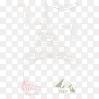 巴黎铁塔造型手绘-空若网 巴黎铁塔造型手绘-空若网