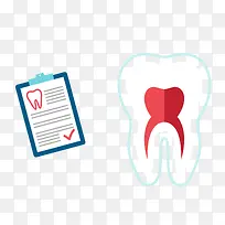 矢量牙齿记录素材-空若网 矢量牙齿记录素材-空若网
