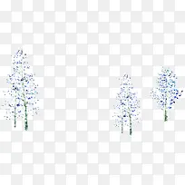 白色手绘冬日大树-空若网 白色手绘冬日大树-空若网