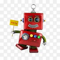 可爱红色机器人-空若网 可爱红色机器人-空若网