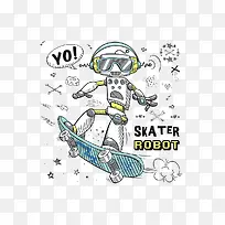 手绘机器人-空若网 手绘机器人-空若网