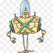 矢量机器人插画-空若网 矢量机器人插画-空若网