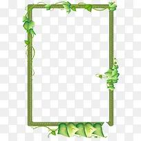 绿色藤蔓边框-空若网 绿色藤蔓边框-空若网