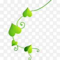 手给绿色爱心藤蔓树叶-空若网 手给绿色爱心藤蔓树叶-空若网
