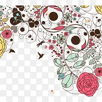 卡通手绘花纹藤蔓-空若网 卡通手绘花纹藤蔓-空若网