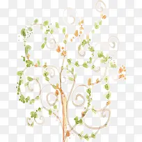 卡通手绘藤蔓-空若网 卡通手绘藤蔓-空若网