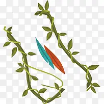 藤蔓png矢量素材-空若网 藤蔓png矢量素材-空若网