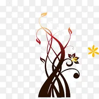 卡通手绘藤蔓枝条-空若网 卡通手绘藤蔓枝条-空若网