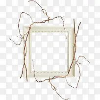白色欧式相框藤蔓-空若网 白色欧式相框藤蔓-空若网