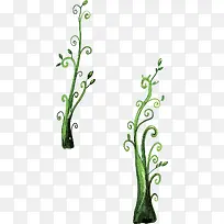 藤蔓手绘插画-空若网 藤蔓手绘插画-空若网