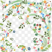 卡通手绘花纹边框-空若网 卡通手绘花纹边框-空若网