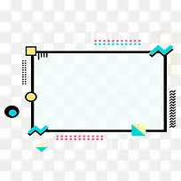 卡通彩色几何边框设计-空若网 卡通彩色几何边框设计-空若网