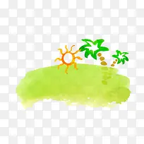 矢量卡通手绘水彩边框png-空若网 矢量卡通手绘水彩边框png-空若网