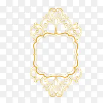 矢量装饰扁平化金线边框png-空若网 矢量装饰扁平化金线边框png-空若网