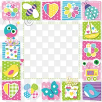 时尚卡通儿童边框-空若网 时尚卡通儿童边框-空若网