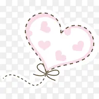 扁平卡通爱心框-空若网 扁平卡通爱心框-空若网