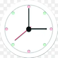 可爱卡通白色钟表-空若网 可爱卡通白色钟表-空若网