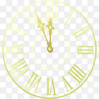 金色钟表创意手绘-空若网 金色钟表创意手绘-空若网