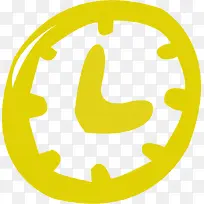 摄影手绘黄色钟表效果-空若网 摄影手绘黄色钟表效果-空若网