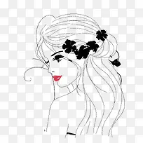 手绘女人-空若网 手绘女人-空若网