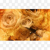 复古玫瑰花背景-空若网 复古玫瑰花背景-空若网