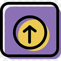 向上箭头图标-空若网 向上箭头图标-空若网
