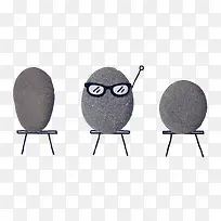 创意石头画-空若网 创意石头画-空若网