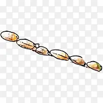 手绘水彩棕色石头-空若网 手绘水彩棕色石头-空若网